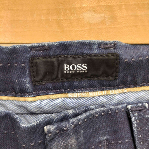 ヒューゴボス HUGO BOSS ストライプスティッチストレートパンツ メンズ US:30-31