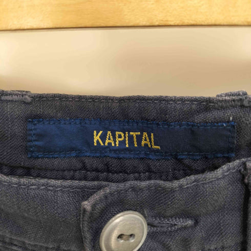 キャピタル KAPITAL ステンシル コットンリネン カーゴショーツ メンズ JPN:1