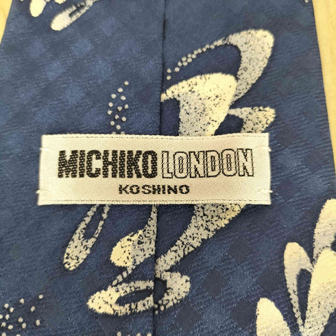 ミチコロンドン MICHIKO LONDON 総柄シルクネクタイ メンズ