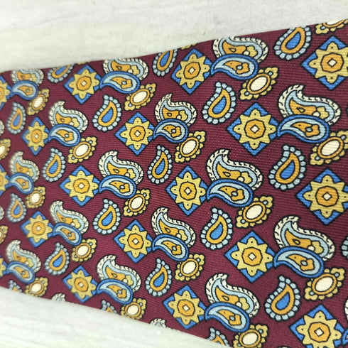 ニナリッチ NINA RICCI MADE IN FRANCE ペイズリー 総柄シルクネクタイ メンズ