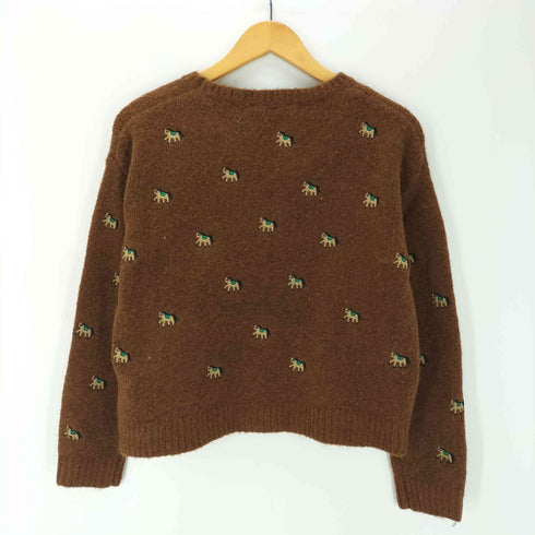 ザラ ZARA 刺繍ニットセーター レディース import:S