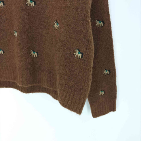 ザラ ZARA 刺繍ニットセーター レディース import:S