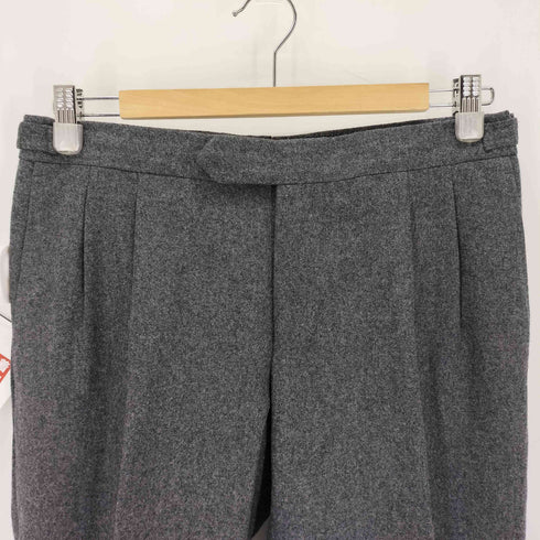 ヴィタルバルベリスカノニコ VITALE BARBERIS CANONICO GERMANO サイド アジャスター 2プリーツスラックスパンツ メンズ 48