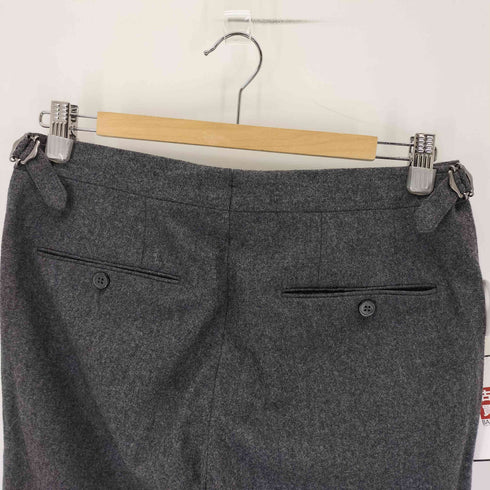 ヴィタルバルベリスカノニコ VITALE BARBERIS CANONICO GERMANO サイド アジャスター 2プリーツスラックスパンツ メンズ 48