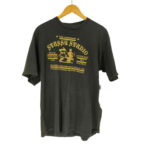 ステューシー Stussy 紺タグ ラスタ ライオン Tシャツ メンズ import:L