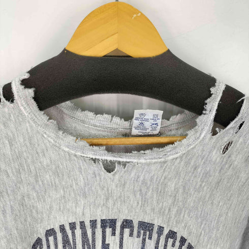 チャンピオン Champion メキシコ製 刺繍タグ REVERSE WEAVE 染み込み3段 カットオフ スウェット メンズ JPN:XXL