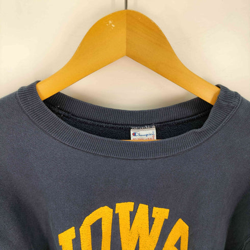 チャンピオン Champion USA製 刺繍タグ REVERSE WEAVE IOWA STATE カットオフ スウェット レディース JPN:L