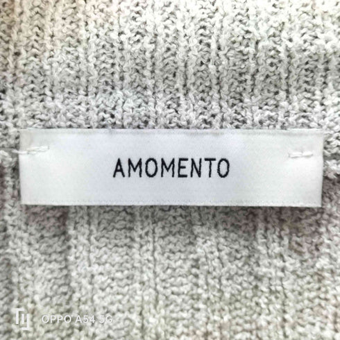 アモーメント amomento ジップアップ ニット レディース ONE SIZE