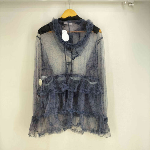 チャオパニック Ciaopanic Me+Me チュールフリルシアーフーディーブラウス レディース ONE SIZE