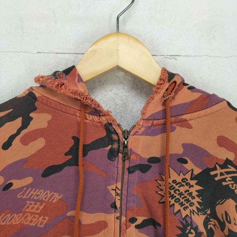 ヒステリックグラマー HYSTERIC GLAMOUR カモ柄ジップパーカー Y2K メンズ S