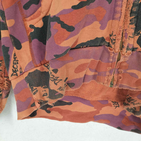 ヒステリックグラマー HYSTERIC GLAMOUR カモ柄ジップパーカー Y2K メンズ S