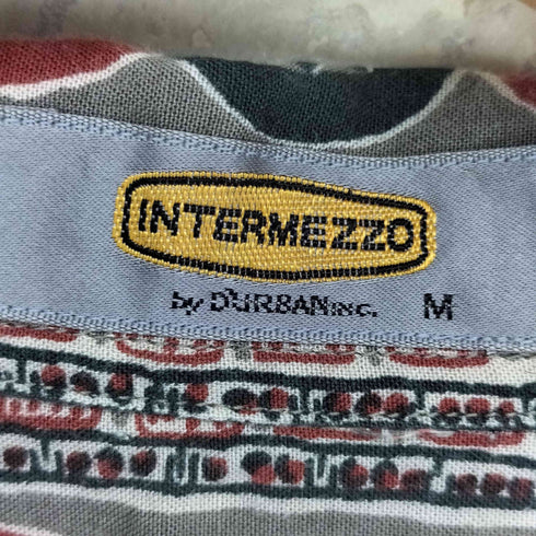 インターメッツォ INTERMEZZO レーヨン混総柄シャツ メンズ M
