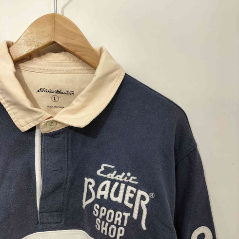 エディーバウアー Eddie Bauer ラガーシャツ メンズ import:L