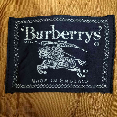バーバリーズ BURBERRYS 90s 英国製 ライナー付 裏地ノバチェック 比翼ステンカラーコート メンズ