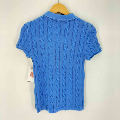 ポロラルフローレン POLO RALPH LAUREN USED加工 コットンニット ポロ レディース import:M