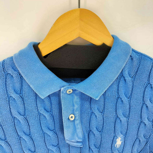 ポロラルフローレン POLO RALPH LAUREN USED加工 コットンニット ポロ レディース import:M