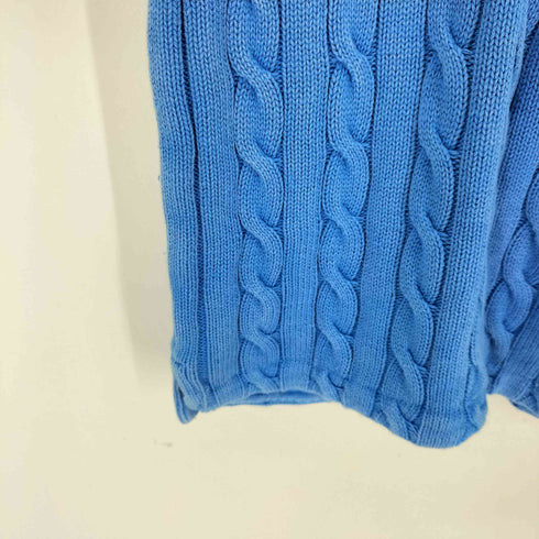 ポロラルフローレン POLO RALPH LAUREN USED加工 コットンニット ポロ レディース import:M