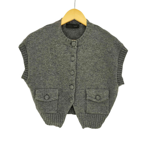 ザラ ZARA 26ss カバードボタンニットベスト レディース import:S