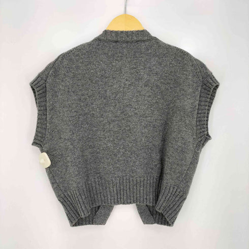 ザラ ZARA 26ss カバードボタンニットベスト レディース import:S