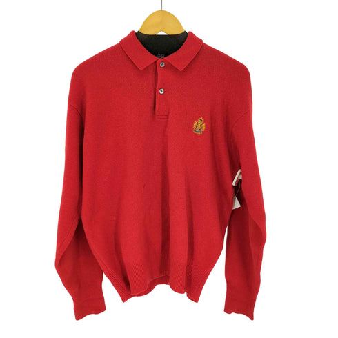 ポロラルフローレン POLO RALPH LAUREN ウール ニットポロ メンズ import:L
