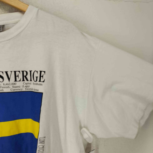 オニータ ONEITA USA製 袖裾シングル スウェーデン国旗 カットソー メンズ import:XL
