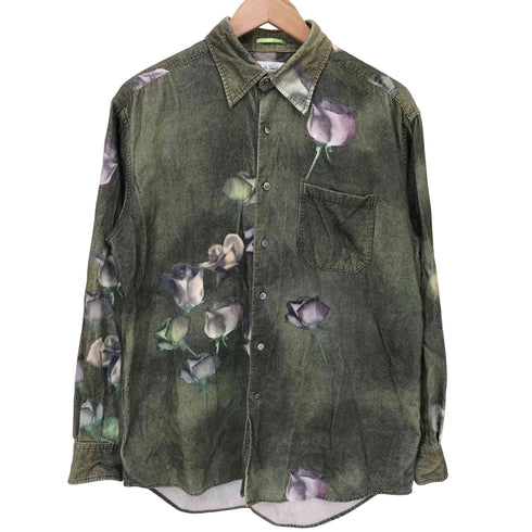 ポールスミスロンドン Paul Smith LONDON フラワーデザイン コーデュロイシャツ メンズ import:L