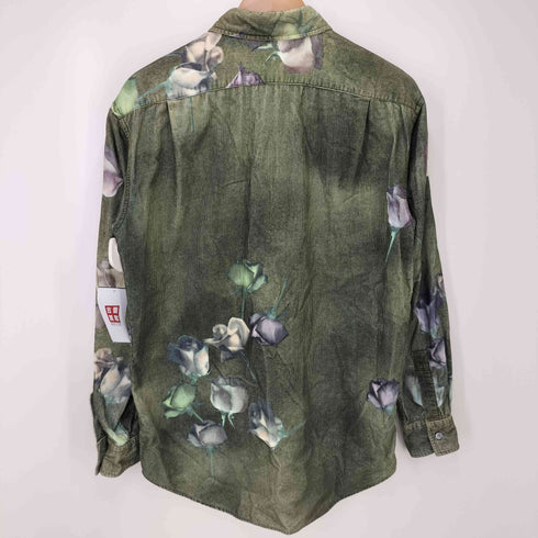 ポールスミスロンドン Paul Smith LONDON フラワーデザイン コーデュロイシャツ メンズ import:L