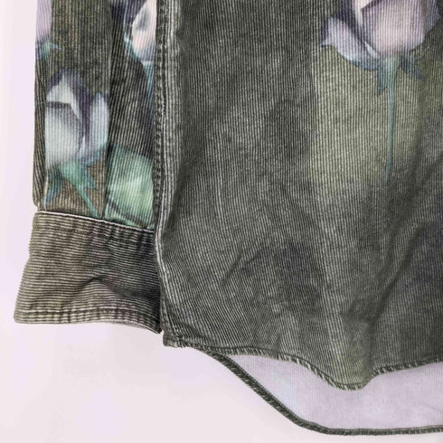 ポールスミスロンドン Paul Smith LONDON フラワーデザイン コーデュロイシャツ メンズ import:L