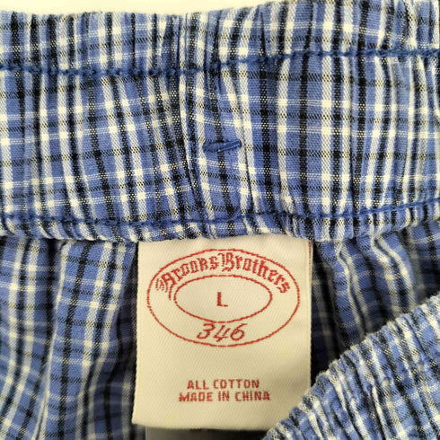 ブルックスブラザーズ 346 BROOKS BROTHERS チェック イージー パンツ パジャマパンツ メンズ import:L