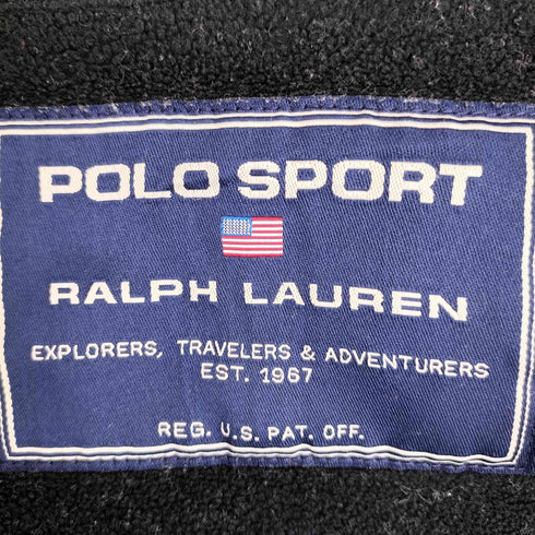 ポロスポーツラルフローレン POLO SPORT RALPH LAUREN 90s ロゴ刺繍 パッカブル マルチポケット ダブルジップアップ ジャケット メンズ import:M
