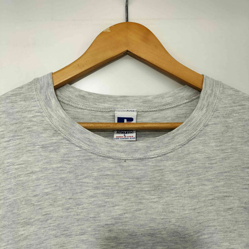 ラッセルアスレチック RUSSELL ATHLETIC 90s USA製 霜降り 無地 ブランク ポケット Tシャツ メンズ import:L