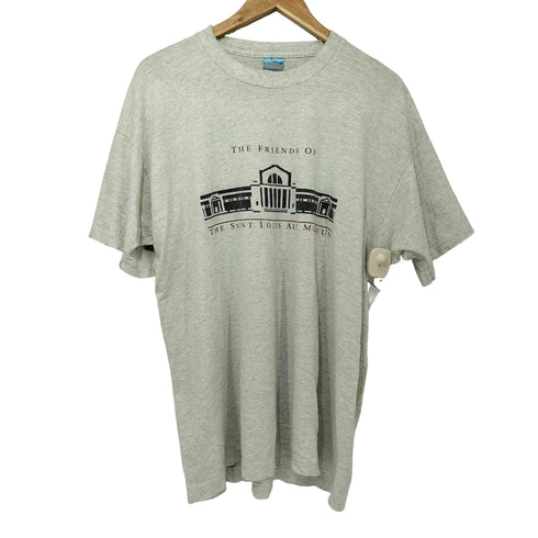 フルーツオブザルーム FRUIT OF THE LOOM 90s THE SAINT LOUIS ART MUSEUM 裾/袖 シングル アート Tシャツ メンズ import:XL