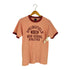 リアルマッコイズ THE REAL McCOY カレッジプリント 霜降りピンク リンガーTシャツ メンズ 38