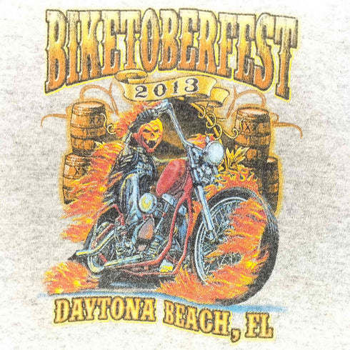 デルタ DELTA 2013 BIKETOBERFEST 両面プリントクルーネックTシャツ メンズ L