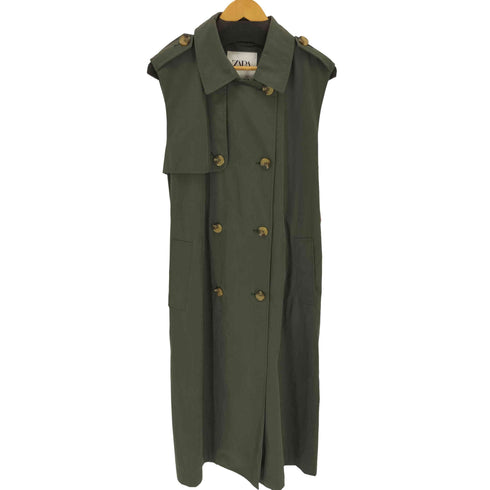 ザラ ZARA トレンチロングジレ レディース S
