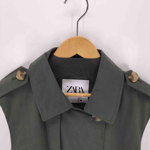 ザラ ZARA トレンチロングジレ レディース S