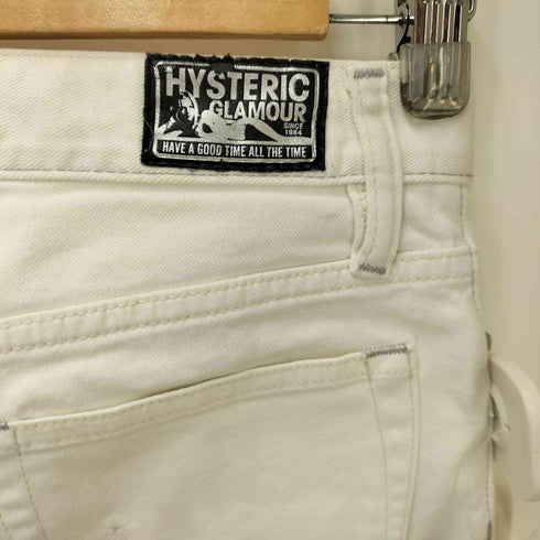 ヒステリックグラマー HYSTERIC GLAMOUR ダメージ加工 スタッズスキニーパンツ レディース XXS
