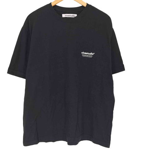 ビバスタジオ vivastudio 両面プリントクルーネックTシャツ メンズ L
