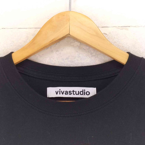 ビバスタジオ vivastudio 両面プリントクルーネックTシャツ メンズ L