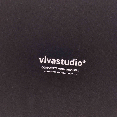 ビバスタジオ vivastudio 両面プリントクルーネックTシャツ メンズ L