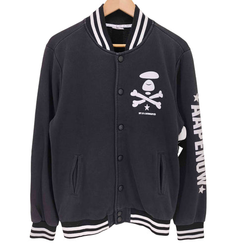 エーエイプバイアベイシングエイプ AAPE BY A BATHING APE ロゴプリント ナンバリング スタジャン メンズ JPN:L