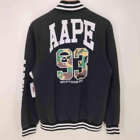 エーエイプバイアベイシングエイプ AAPE BY A BATHING APE ロゴプリント ナンバリング スタジャン メンズ JPN:L