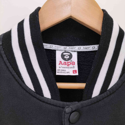 エーエイプバイアベイシングエイプ AAPE BY A BATHING APE ロゴプリント ナンバリング スタジャン メンズ JPN:L
