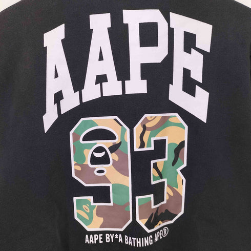 エーエイプバイアベイシングエイプ AAPE BY A BATHING APE ロゴプリント ナンバリング スタジャン メンズ JPN:L
