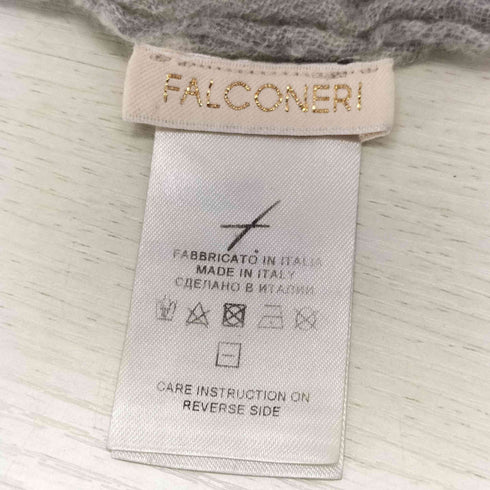 FALCONERI イタリア製 箔押し ラメ ウールストール レディース