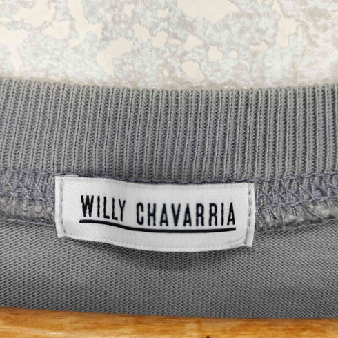 ウィリーチャバリア WILLY CHAVARRIA ビッグシルエットボーダー柄ポケットTシャツ street メンズ M