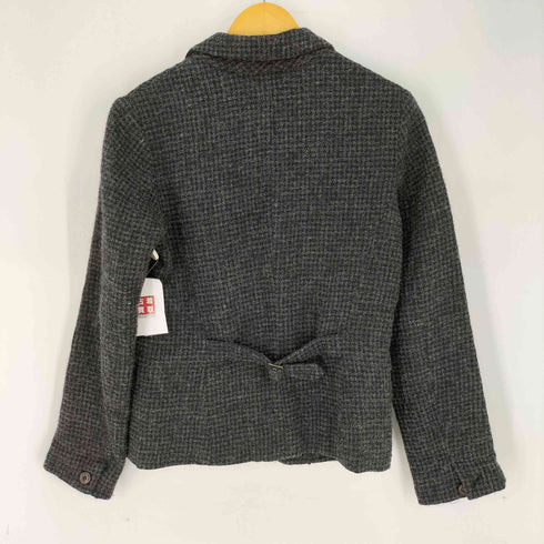 パドカレ pas de calais ウール&リネン テーラードジャケット レディース JPN:38