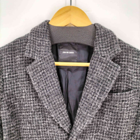 パドカレ pas de calais ウール&リネン テーラードジャケット レディース JPN:38