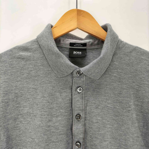 ボスヒューゴボス BOSS HUGO BOSS SLIM FIT SILK COTTON シルク 半袖 ポロシャツ メンズ import:XL