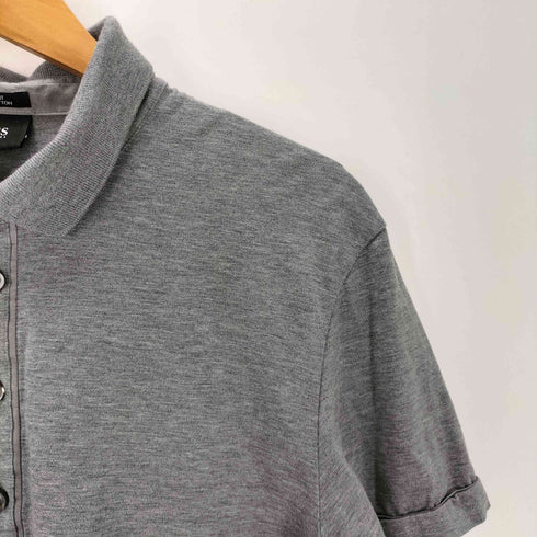 ボスヒューゴボス BOSS HUGO BOSS SLIM FIT SILK COTTON シルク 半袖 ポロシャツ メンズ import:XL